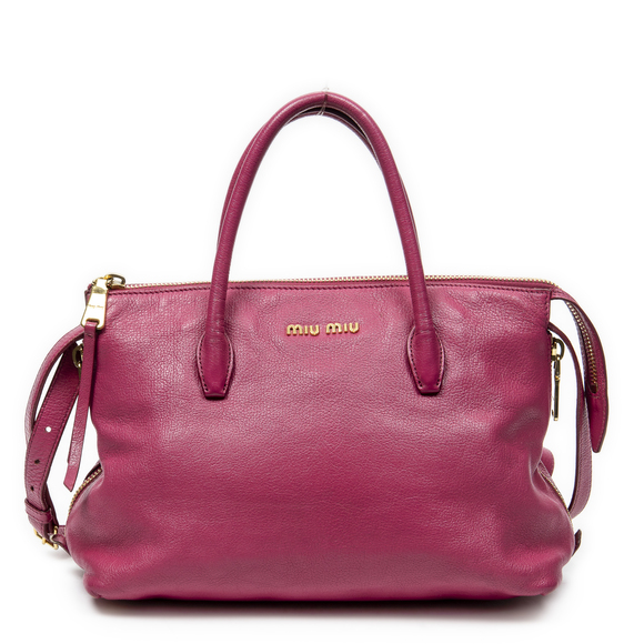 Miu Miu Handbags - Miu Miu Convertible Side Zip Tote